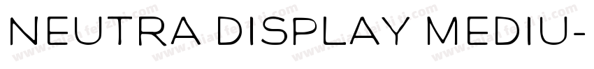 Neutra Display Mediu字体转换